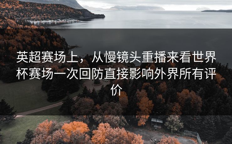 英超赛场上，从慢镜头重播来看世界杯赛场一次回防直接影响外界所有评价